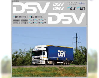 Набор декалей транспортная компания DSV (200х70)