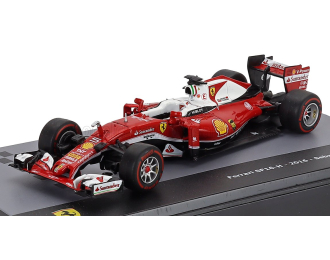 FERRARI F1 Sf16-h №5 Season (2016) Sebastian Vettel - Con Vetrina - With Showcase, Red White