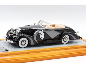 Mercedes-Benz 500K 1935 Cabriolet Saoutchik sn123696 open top, Black/Grey