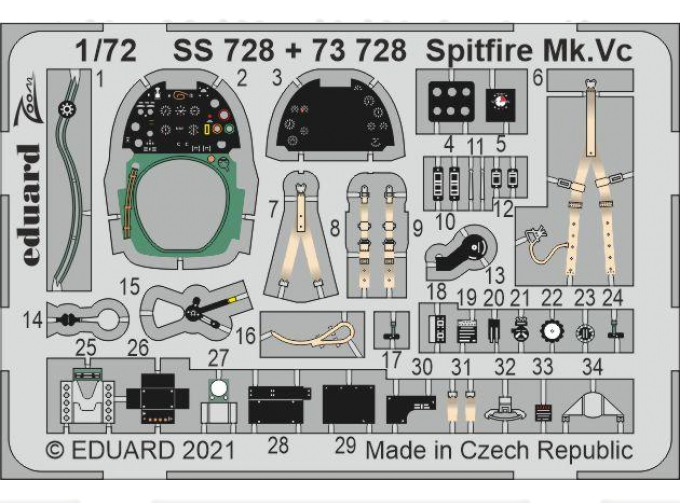 Набор фототравления для Spitfire Mk. Vc