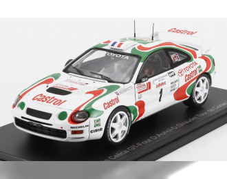 TOYOTA Celica Gt-four St205 Team Castrol №1 Winner Rally Tour De Corse (1995) Didier Auriol - Denis Giraudet, White Red Green