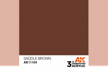 Краска акриловая 3rd Generation Saddle Brown 17ml