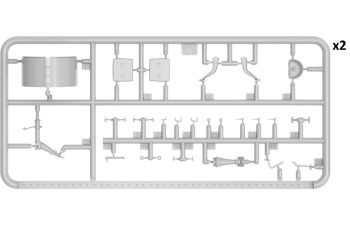 Сборная модель Austin Armoured Car 3rd Series: German, Austro-Hungarian, Finnish Service. Interior Kit