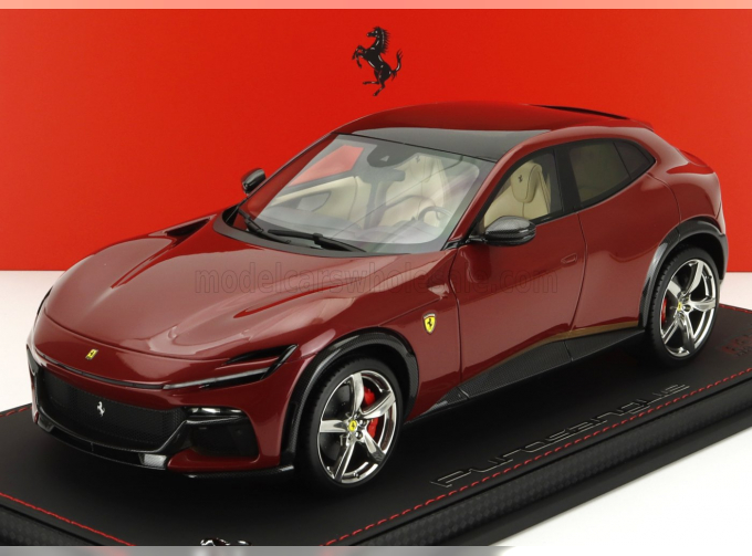 FERRARI Purosangue Suv Panoramic Roof (2022) - Con Vetrina - With Showcase, Rosso Mugello - Red Met