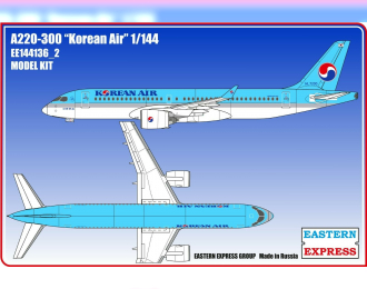 Сборная модель Авиалайнер А220-300 Korean Air ( Limited Edition )