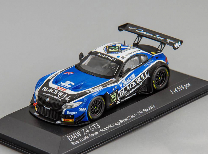 BMW Z4 GT3 - Team Ecurie Ecosse - Smith/McCaig/Bryant/Sims 24h Spa (2014), black / blue