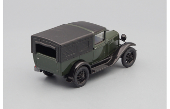 Горький 4 с тентом, зеленый / темный тент