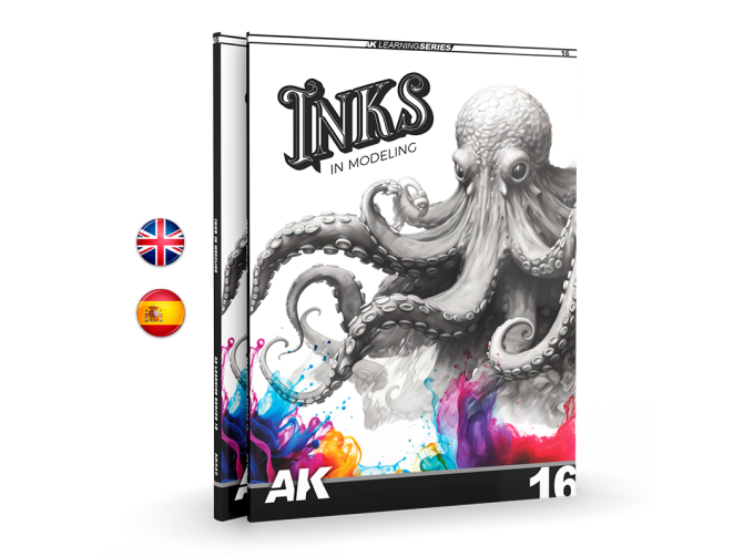 Книга AK Learning 16: Inks in Modeling – Tintas en Modelismo / Чернила в моделировании