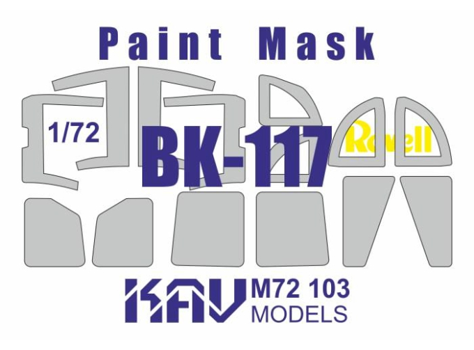 Маска окрасочная на BK-117 (Revell)