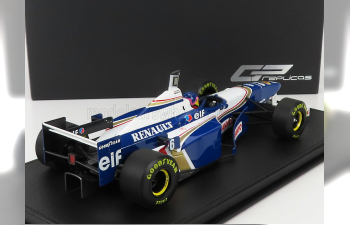 WILLIAMS F1 Fw18 Renault N 6 (with Pilot Figure) Season 1996 Jacques Villeneuve - Con Vetrina - With Showcase, Blue White