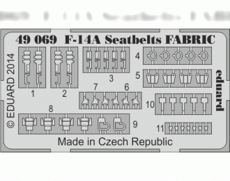 Фототравление F-14A seatbelts FABRIC