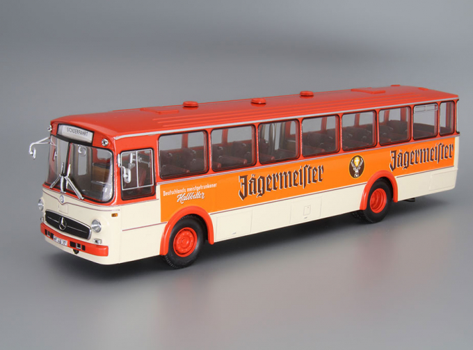 MERCEDES-BENZ O317K Bus "Jagermeirter" (1966), orange / creme