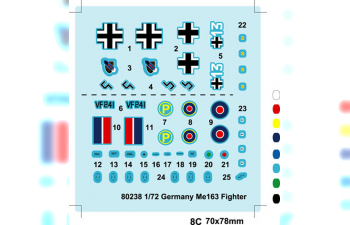 Сборная модель Самолет Germany Me163 Fighter