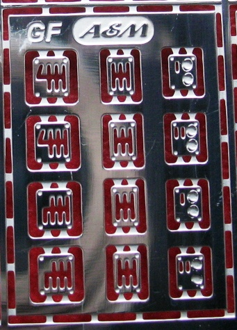 Фототравление Накладки КПП, АКПП GF, блестящий никель