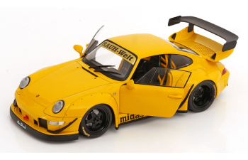PORSCHE 911 (993) RWB Bodykit Coupe Midas Touch (2020), yellow