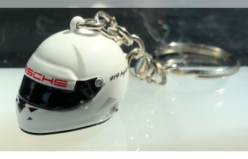 Keyring Helmet Porsche 911 RSR / 919 Hybrid N° 1 white