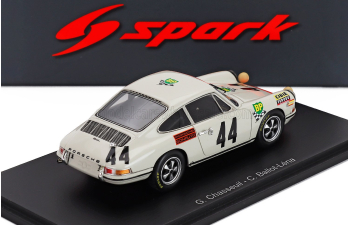 PORSCHE 911t Coupe Team Auguste Veuillet (night Version) N 44 24h Le Mans 1968 Claude Ballot Lena - Guy Chasseuil, White Red