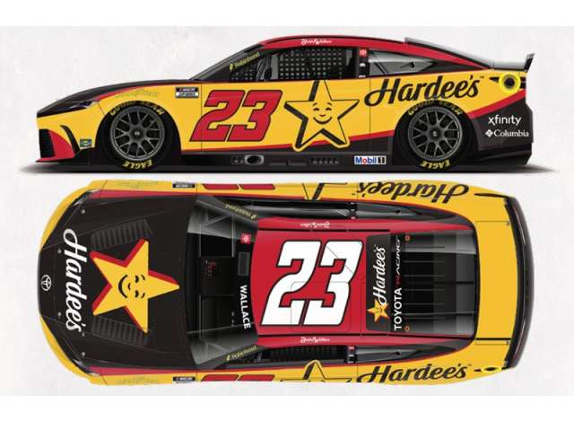 TOYOTA Camry XSE #23 Bubba Wallace *Hardee`s*, orange/red/black 2026