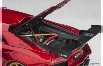 Lamborghini Aventador LB Performance (hyper red / gold accents)