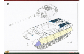 Сборная модель Panzerkampfwagen VI Sd.Kfz.182 King Tiger (Production Turret)