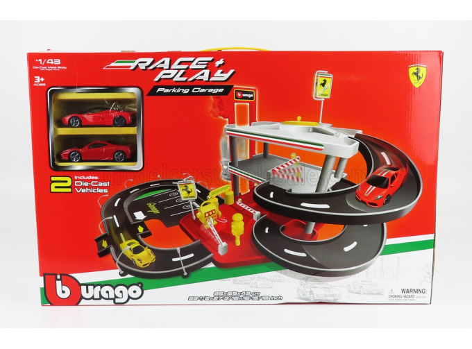 ACCESSORIES Diorama - Level Parking Garage With Ferrari 458 Pista + Laferrari, Various