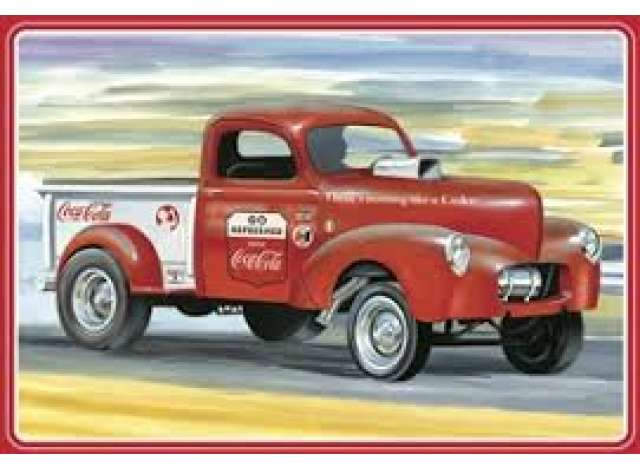 Сборная модель Willys Pickup Gasser *Coca-Cola* 2T, plastic modelkit 1940