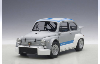 FIAT Abarth TCR 1000 (1970), matt grey / blue stripes