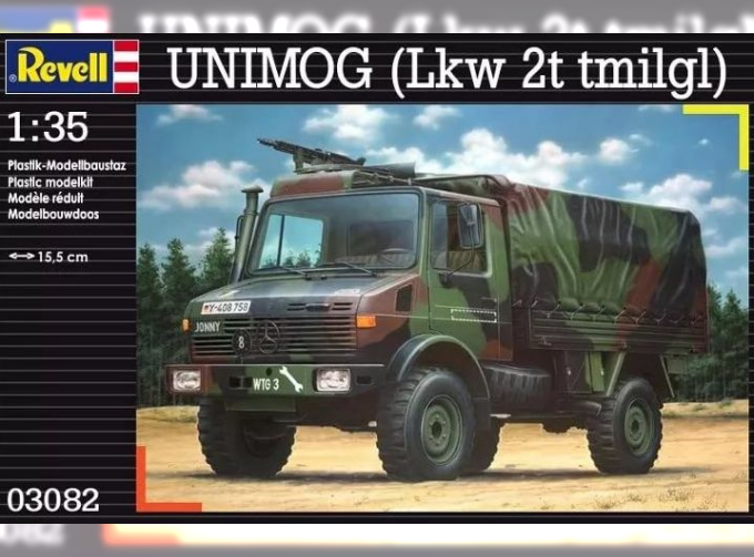 Сборная модель Немецкий армейский автомобиль Mercedes-Benz Unimog 1977 г.