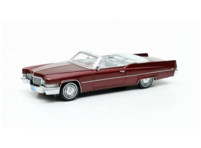 CADILLAC Coupe de Ville Convertible 1970, Metallic Red