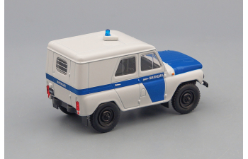 УАЗ 469 Милиция, Милиция СССР 4, белый / голубой