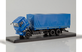 Камский грузовик 65117 бортовой (рестайлинг), синий