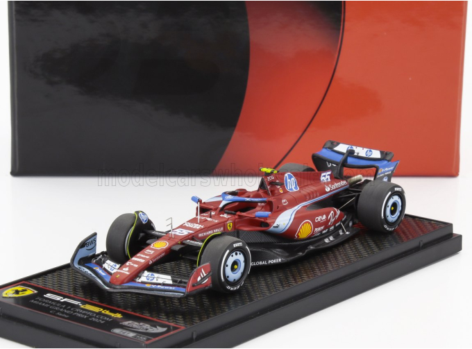 FERRARI F1 Sf-24 Team Scuderia Ferrari N 55 5th Miami Gp (2024) Carlos Sainz, Red Light Blue