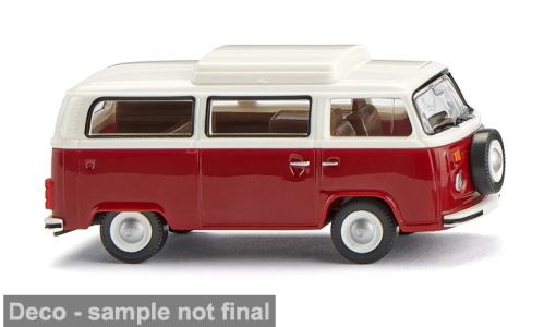 VOLKSWAGEN T2b Campingbus (1972), red/white