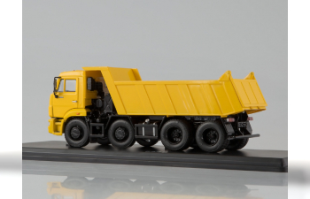 Камский грузовик 6540 8х4 самосвал, желтый