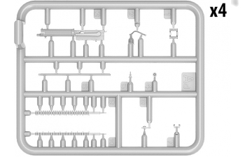 Сборная модель Счетверенный зенитный пулемет "Максим" M-4 QUAD MAXIM AA MACHINEGUN