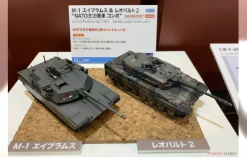 Сборная модель M1 Abrams & Leopard 2 'NATO Main Battle Tank Combo'