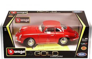 PORSCHE 356B Coupe (1961), Gold Collection 1:18, красный