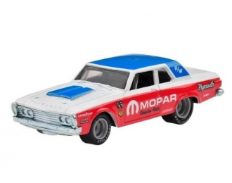 PLYMOUTH Belvedere 426 Wedge (1963) red/white/blue +DODGE Coronet (1965), yellow/white