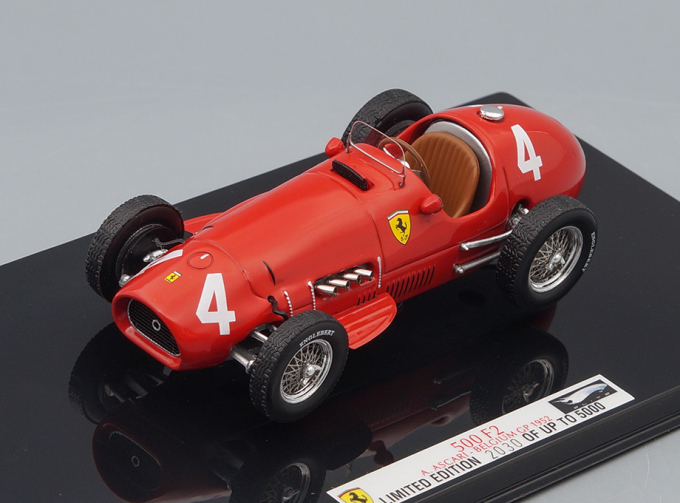 FERRARI 500 F2 ASCARI BELGIUM GP 1952, red