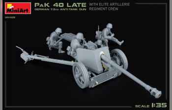 Сборная модель Military Pak 40 Late German 7.5cm Anti-tank Gun