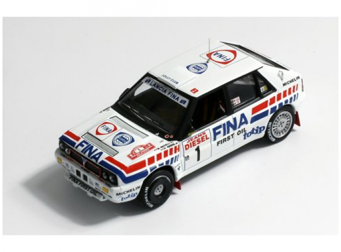 LANCIA DELTA INTEGRALE 16V FINA 1 D.AurioL-B.Occelli Winner San Remo 1991, white