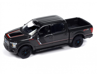 FORD F-150 Lariat FX4 Pickup Truck Lead Foot (2020), Gray with Stripes "Muscle Trucks"