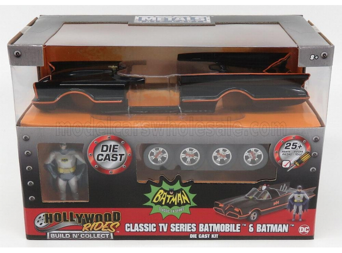 Сборная модель BATMAN Batmobile With Batman Figures (1966), Black