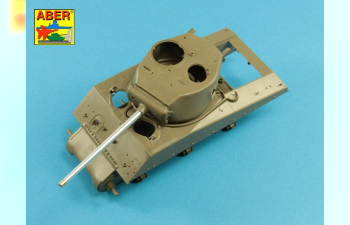 Металлический ствол для U.S 76 mm M1A2 barrel with thread protector for Sherman M4 series tanks with M62 mount