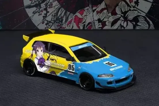 HONDA Civic #CIVOC EG6 Rocket Bunny Spoon with Bear Brick Figure
