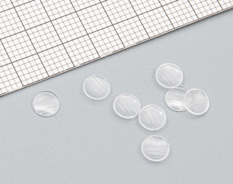 Комплект линз для фар (с рифлением) FORD позднее выпуклое (4,7 мм), 8 шт