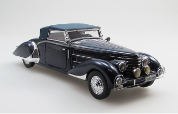 DELAGE D8-85 cabriolet by Chapron top up (1935), black