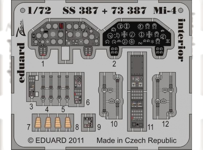 Mi-4 interior S.A. HOBBY BOSS