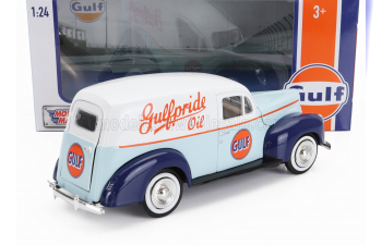 FORD Sedan Delivery Van Gulf Oil (1940), 2 Tone Blue Orange White