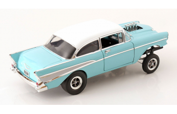 CHEVROLET Bel-Air Gasser (1957), turquoise-blue white